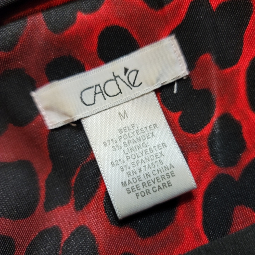 Cache Animal Print Jacket Size S - image 8